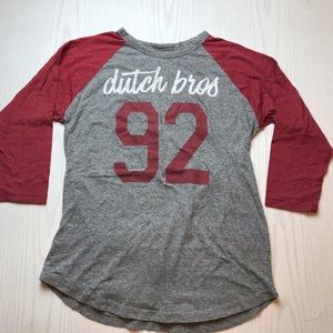 Dutch Bros baseball tee